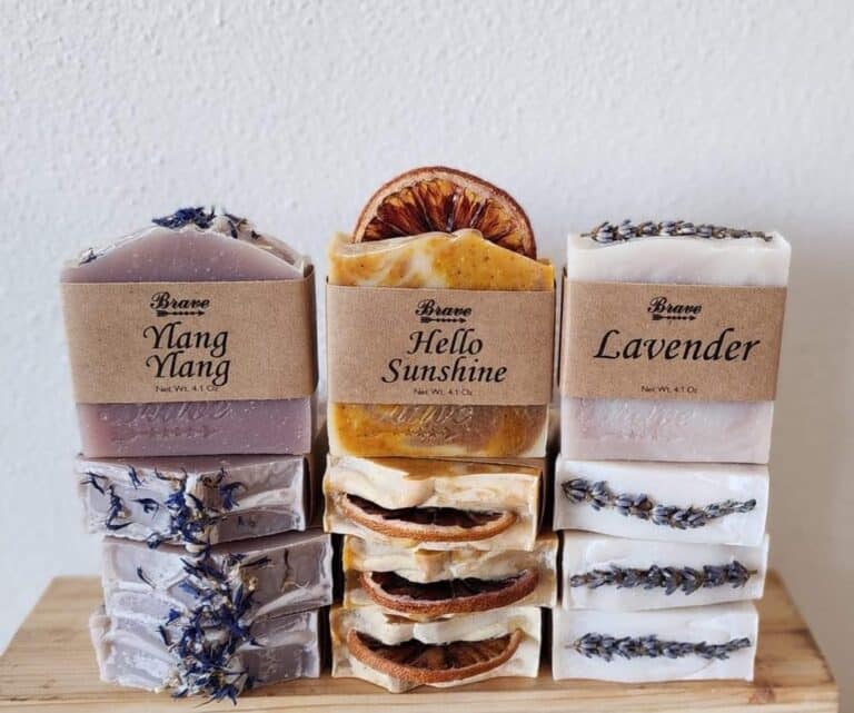 Brave soaps made by Nicole Braswell of Spokane, Washington