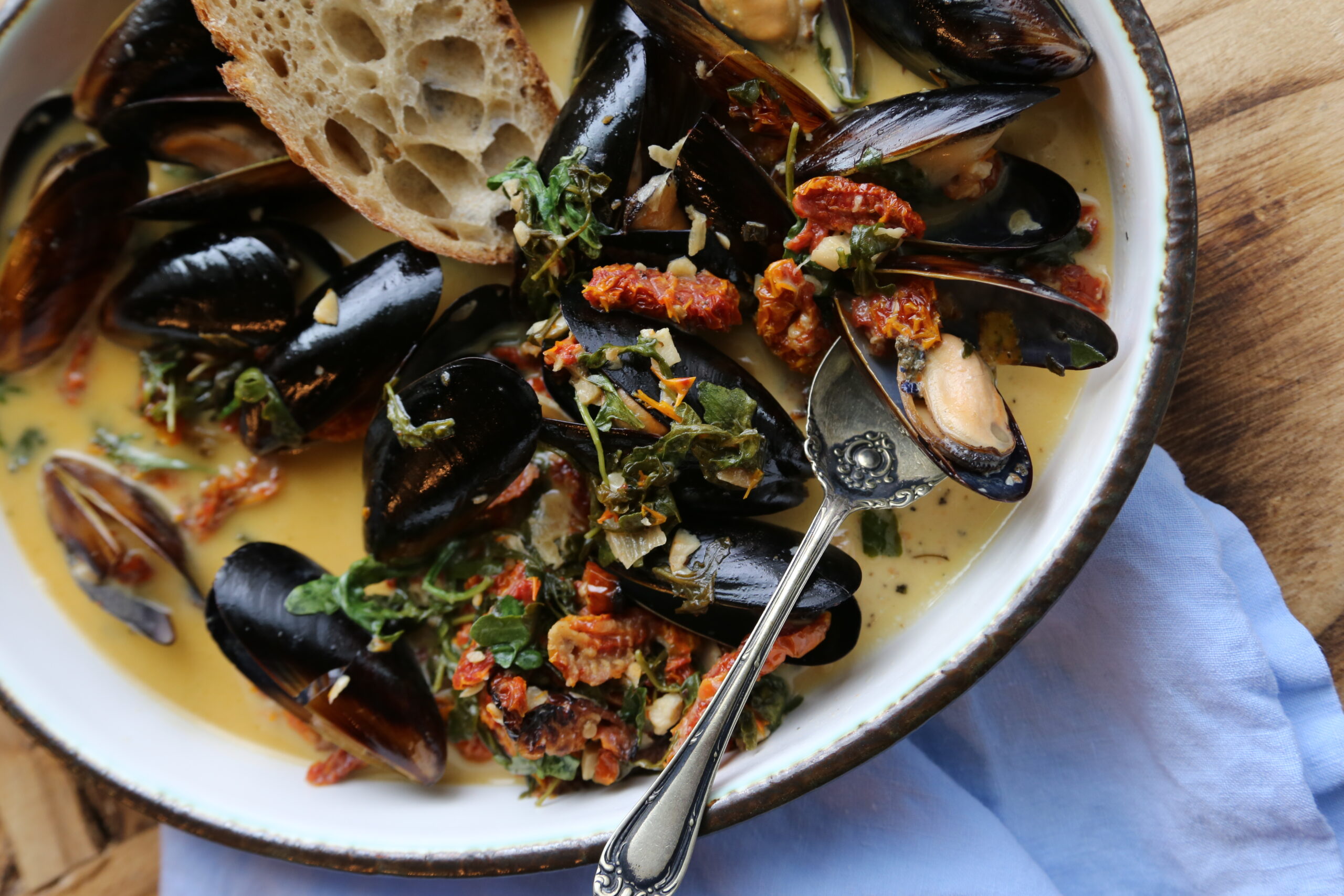 Mussels served at one of the best restaurants in Spokane, Washington